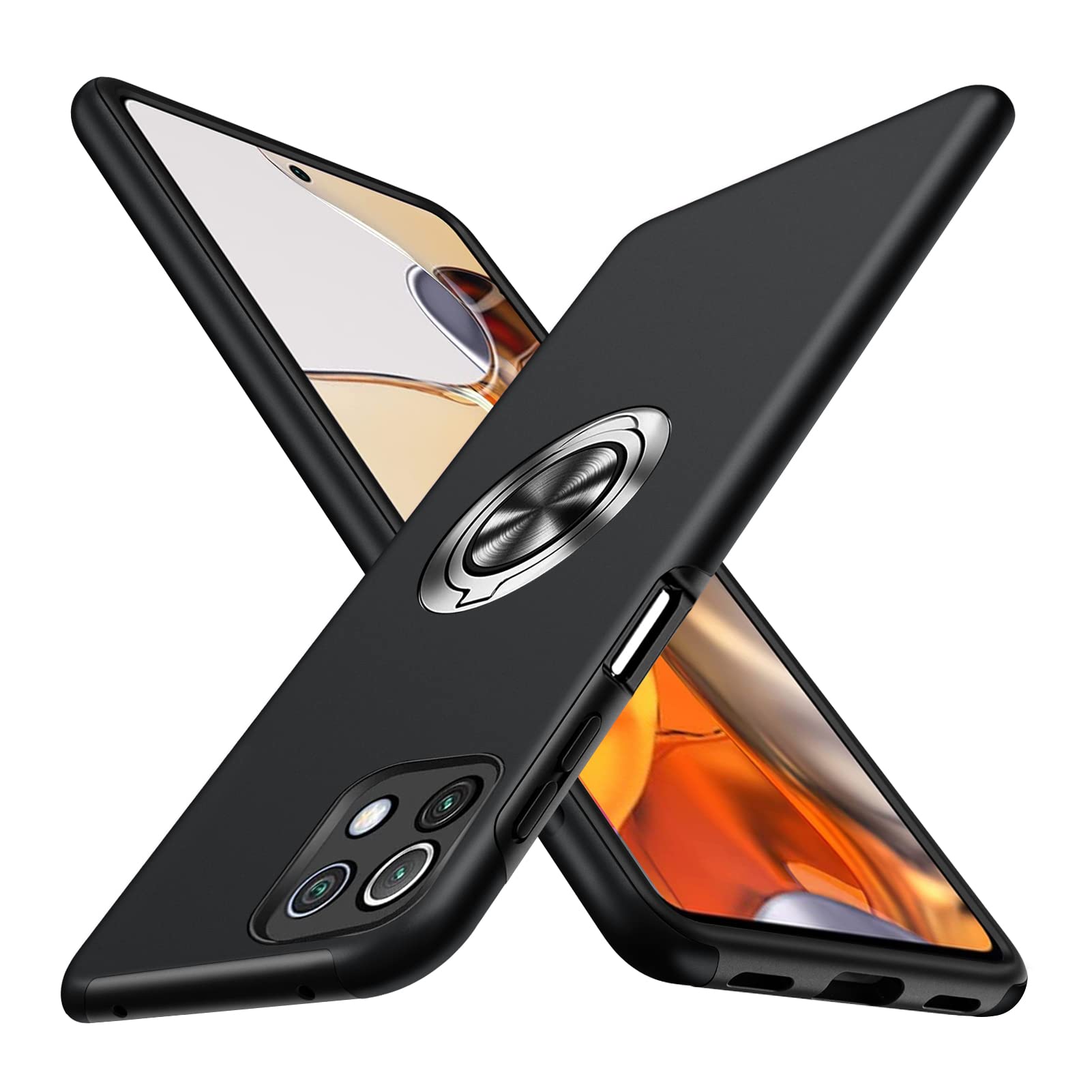 Xiaomi Mi 11 Lite ブラック ケース付き Amazon.co.jp: Xiaomi Mi 11 Lite 5G ケース リング付き 耐衝撃 tpu pc